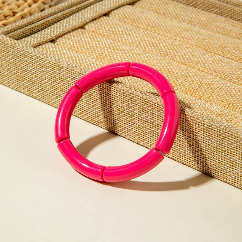 Creative Bracelet Bracelet, Color Dopamine Elastic Bamboo Bracelet Jewelry Women
