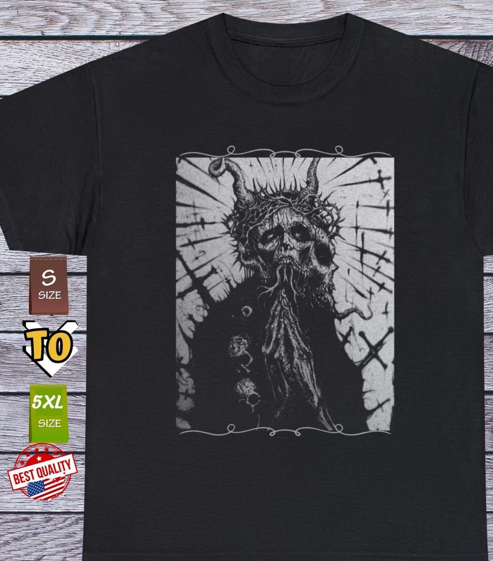 

Abstract Satan T Shirt, Demon Clothing Tee 4XL