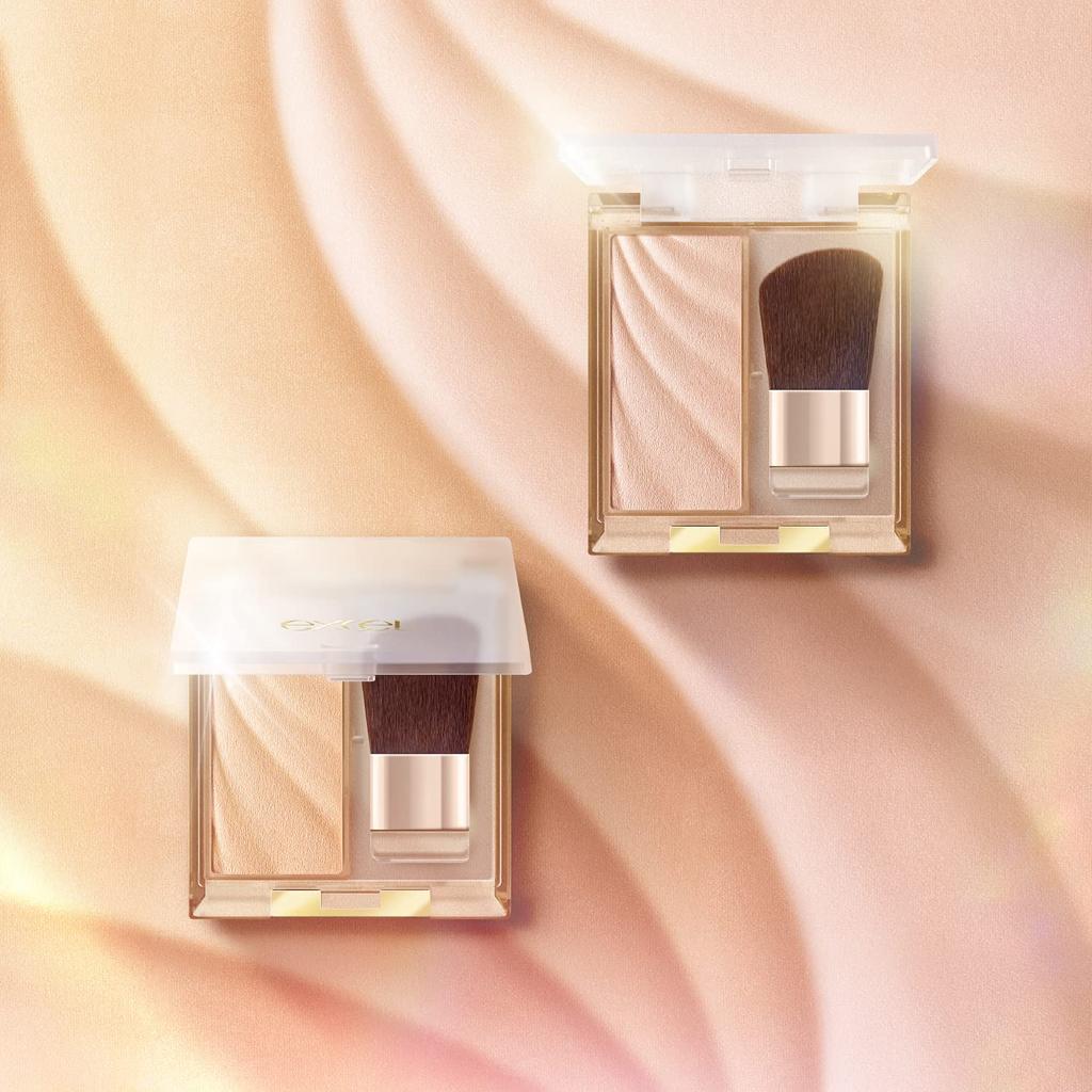 Excel Draped Shimmer Glow DS02 Face Powder Highlighter (Beige Glow)
