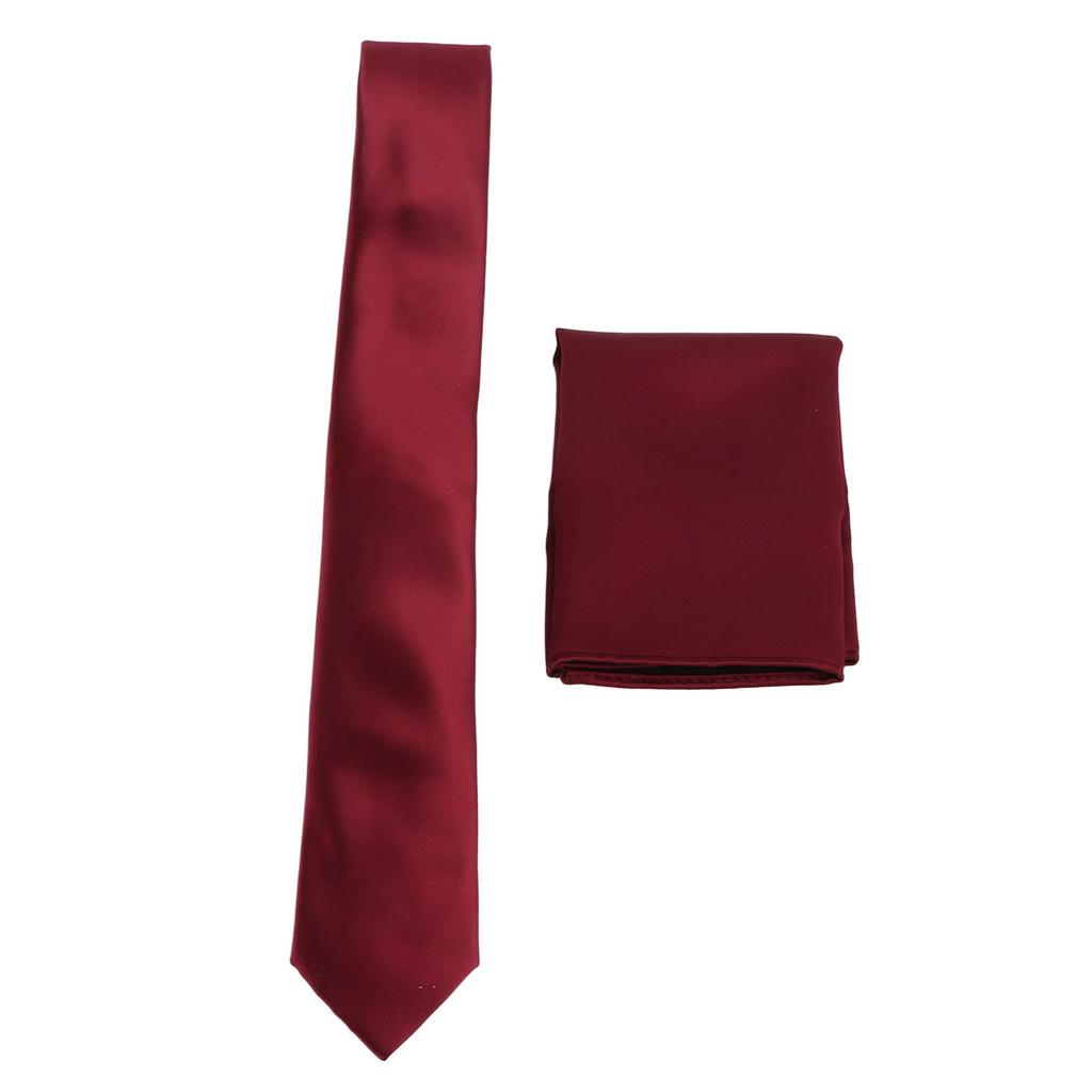 Mens Tie Set with Handkerchief Tie Clip Cufflinks Classic Design Business Leisure Style Delicate
