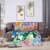 Mermaid Melody Pichi Pichi Pitch Flannel Blanket Winter  Warm Throw Blanket for Kids Couch Chair Funny Bedspread Sofa Bed Cover