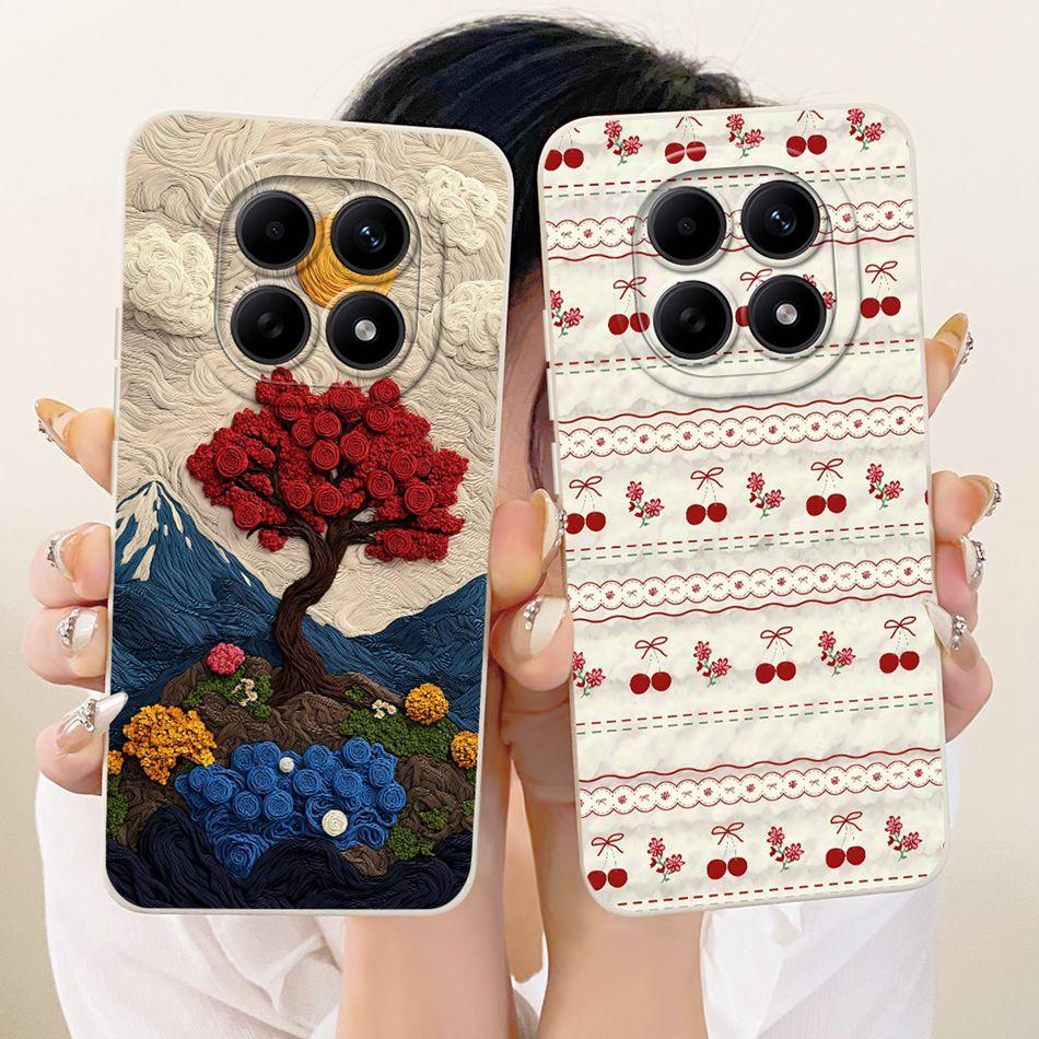 For Xiaomi Redmi Note 15 5G / Note 15 Pro 4G Cute Cat Flower Cartoon Phone Case For Redmi Note15 15Pro 4G Soft Silicone Bumpers