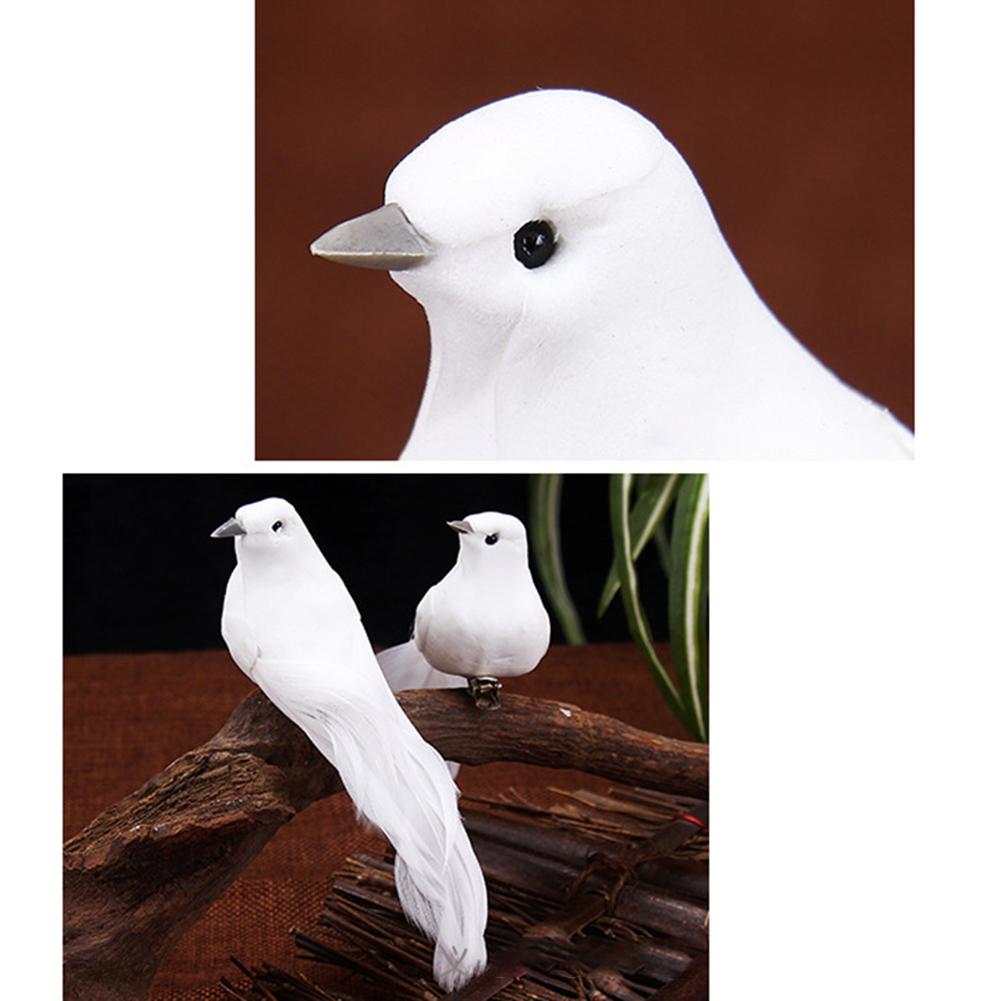 Bird Artificial Doves Indoors Outdoors Lover Ornament
