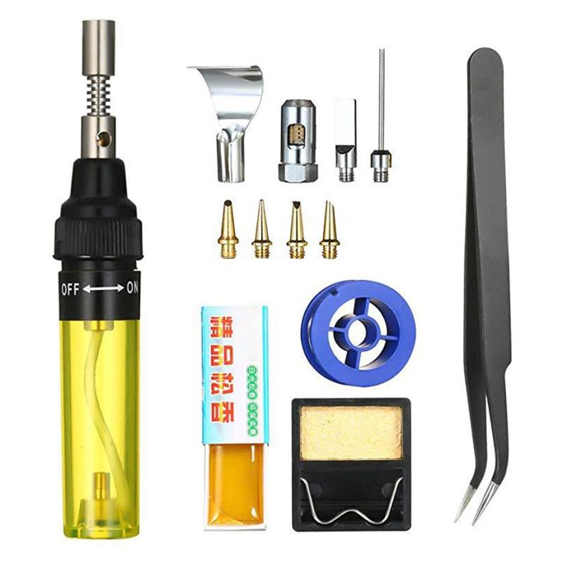 Handheld Gas Welder Electric Welding Tool Cordless Gas Soldering Iron Set Combination Hand Tools Kit Welding Equipment