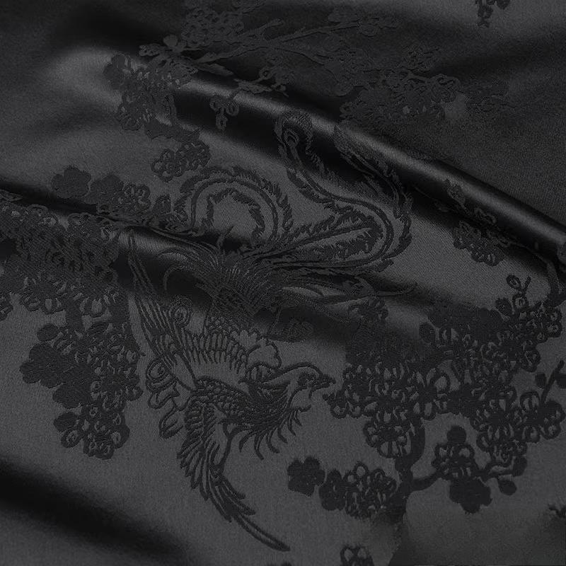 100x150cm Acetate Satin Jacquard Fabric Dress Shirt Silky Glossy for Apparel Sewing Craft Home Decoration Pillow Cushion
