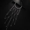 Exploiting Fire Pearl Tassel Headband High-end Ins Style Bride Wedding Headwear Simple Niche Hair Accessories