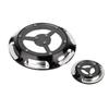 Aluminum Motorcycle Derby Cover Timing Timer Covers Set for XL XR 883 1200(black&silver)