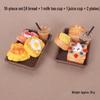 Dollhouse Miniature Resin Food Set: Strawberry Jam, Bread Basket, DIY Kit