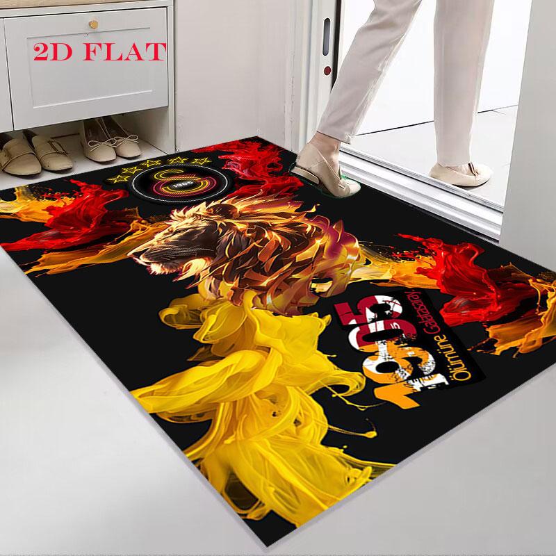 Galatasaray Crest Carpet Rug for Living Room Bedroom Home Sofa Decoration,Kids play Nonslip Floor Mat