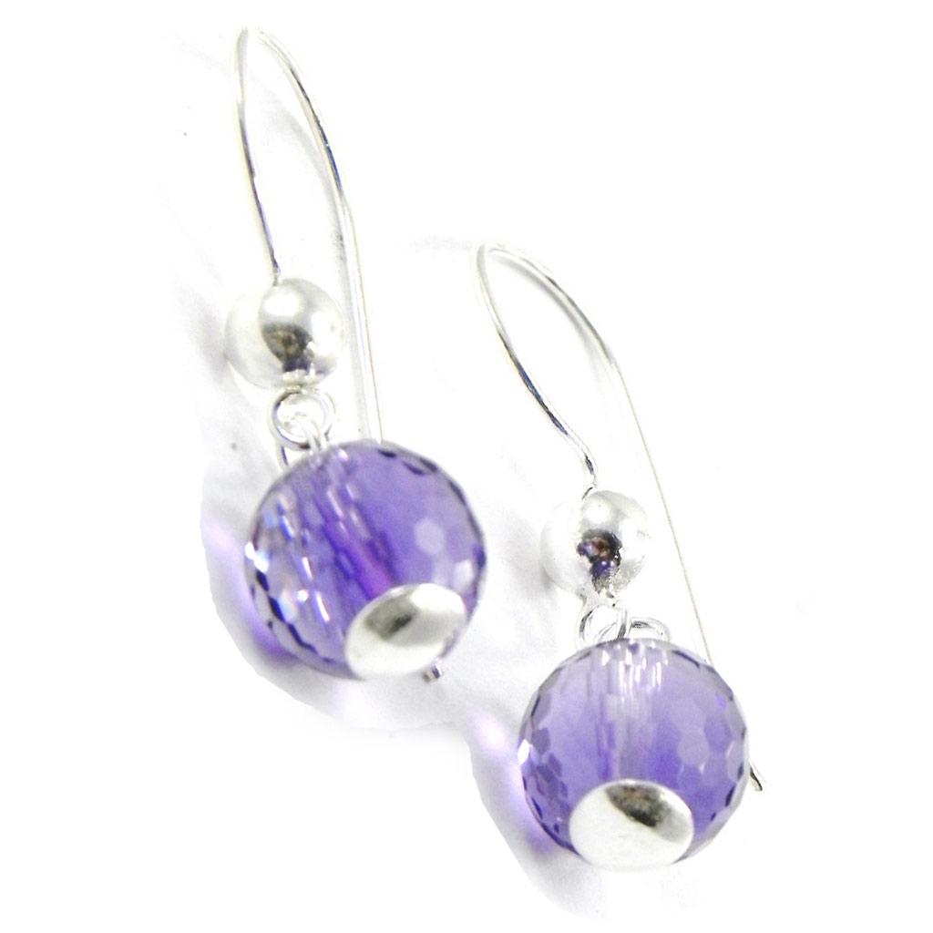 

Les Trésors De Lily [I2796] - Серебряные серьги с аметистом «Небеса»