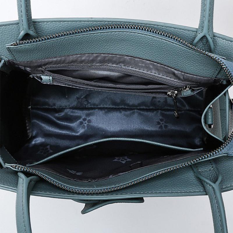 Temperament Handbag Bag Female  New Fashion Large Capacity Shoulder Bag Simple Atmospheric Crocodile Cross Body Bag