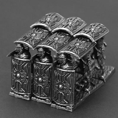 Metal Roman Ninth Legion Soldier Bronze Miniature Model Army Array Toy Car Mounted Table Ornament Gift for Boys Girls Collectors
