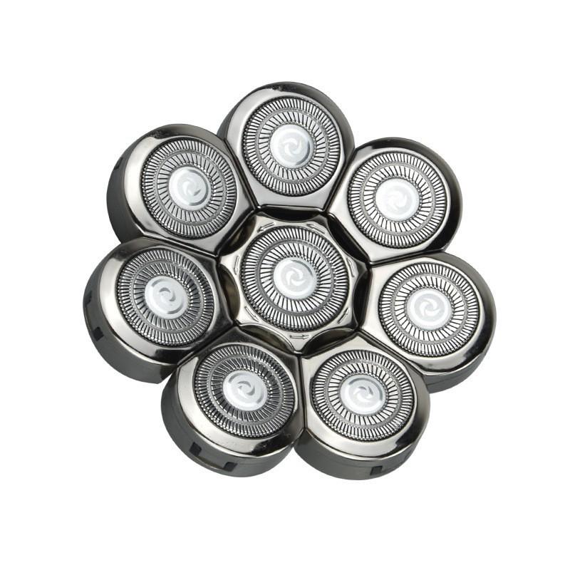 Electric Shaver Replacement Head for Self-Shaving - Compatible with Six, Seven, and Eight-Head Shavers.