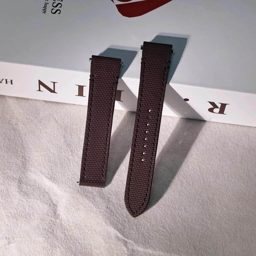 19mm 21mm FKM-Gummi-Uhrenarmband für Cartier Santos WSSA0009 WSSA0010 WHSA0021 Schnellwechsel-Stahl-Endstück-Verbindungsglied-Uhrenarmband