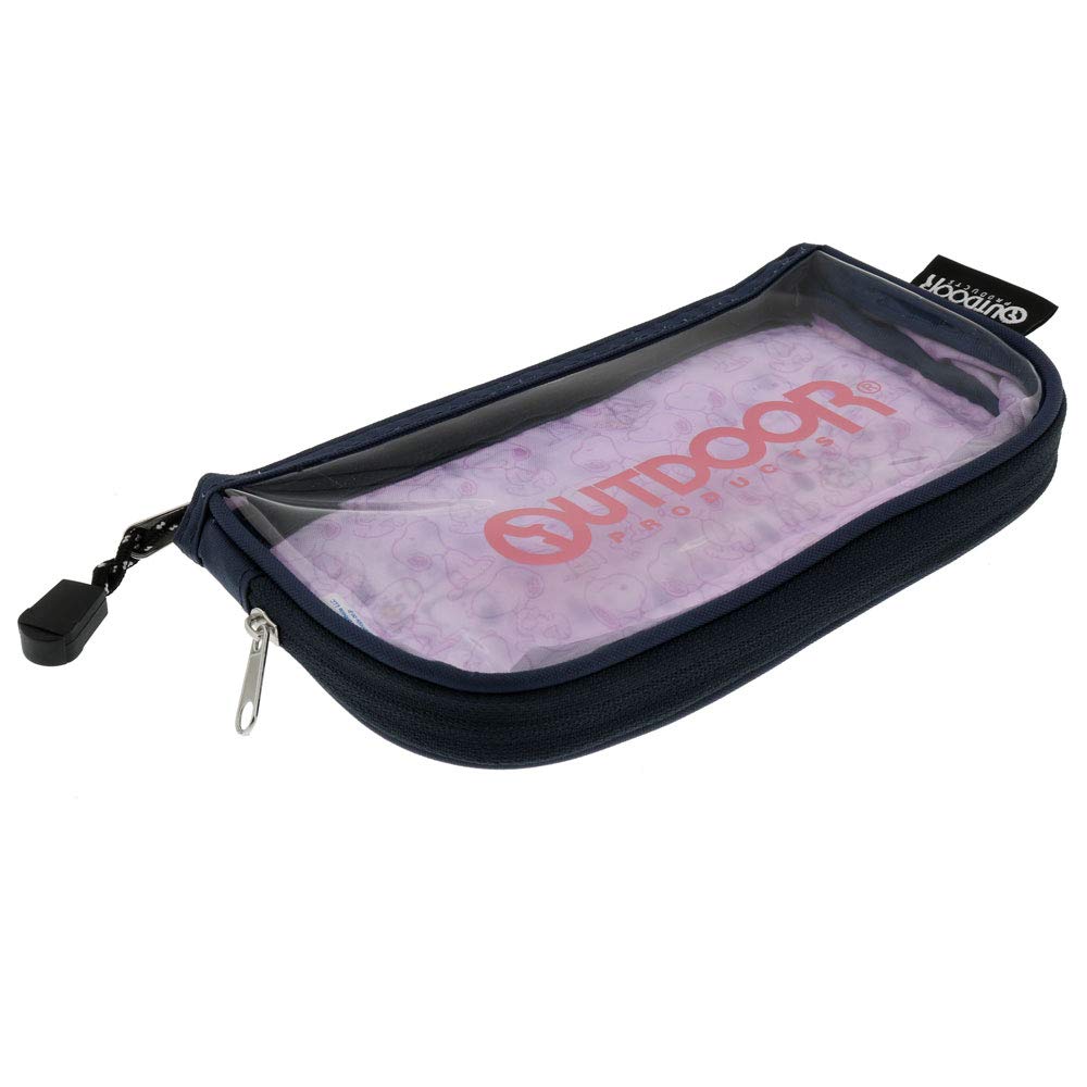 Sunstar Stationery Snoopy Outdoor Clear Flat Pencil Case Pastel S1422260