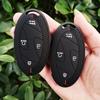 Silicone Car Remote Key Fob Case Cover Holder for Hyundai Santa Fe MX5 Tucson 2025 Ioniq 2025 Kona 2025 Durable Protective Shell