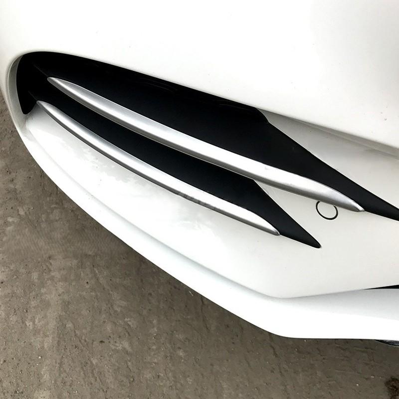 Car Front Grille Foglight Trim For Mercedes Benz A Class A180L A200L W177 AMG Line 2018- Car Fog Lamp Lights Strips Cover