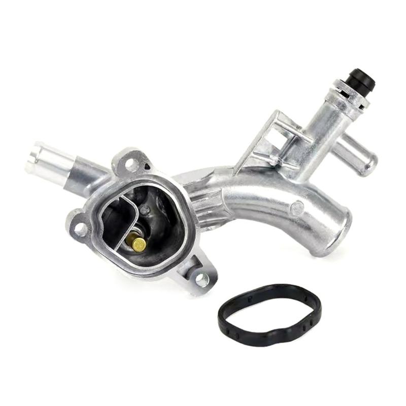 Auto Car Temperature Control Thermostat Housing Engine Coolant Three Way Connector Compatible for 1.4L 25193922 55565334