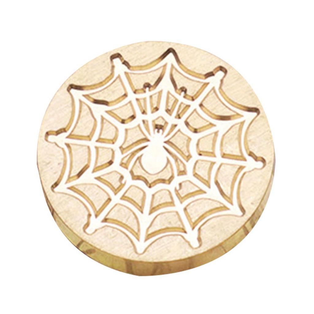 Wax Seal Stamp Head Halloween Sealing Wax Stamp 25mm Brass-Fire Paint Seal Head for Card Wedding Party Invitation-Decor