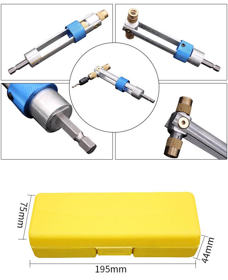 20-Piece High-Speed Steel Drill & Screwdriver Bit Set with Quick-Change Air Wrench Adapter