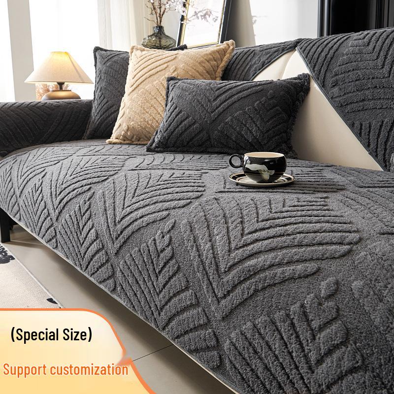 Plush Winter Sofa Cushion and Cover Set