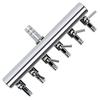 Aquarium Air Pump Splitter Distributor Fish Tank Pump Valves 2/4/6/8/10/12 Ways Stainless Steel Control Valve Aquaria 8mm to 4mm