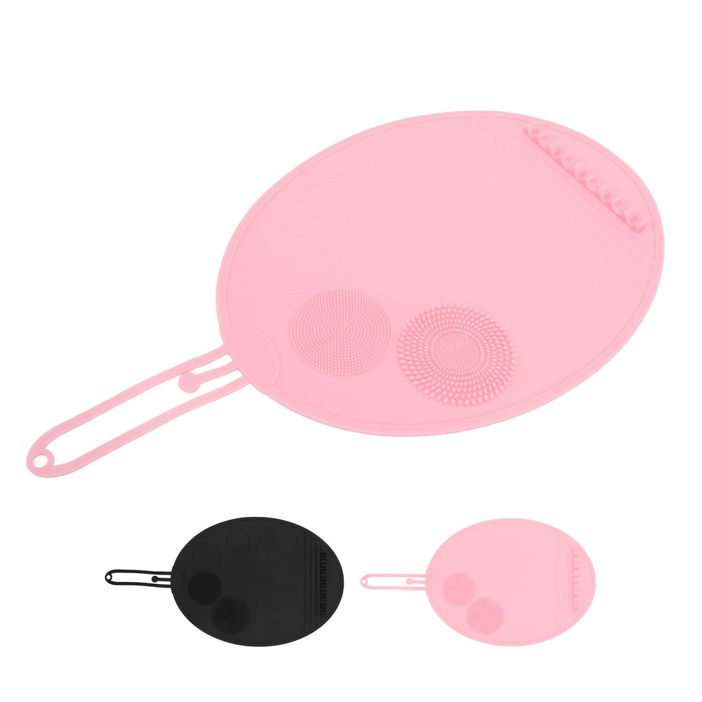 Silicone Makeup Brush Cleaning Mat Multi Textures Large Size Portable Washing Tool Scrubber Cosmetic