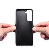 For Samsung Galaxy S24 Calf Texture Cover PC+TPU+PU Leather Slim-Fit Cell Phone Case