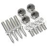 4pcs/set Car USA Italy Germany British Flag Metal Screws License Plate Bolts Auto Universal Car Accessories For VW BMW