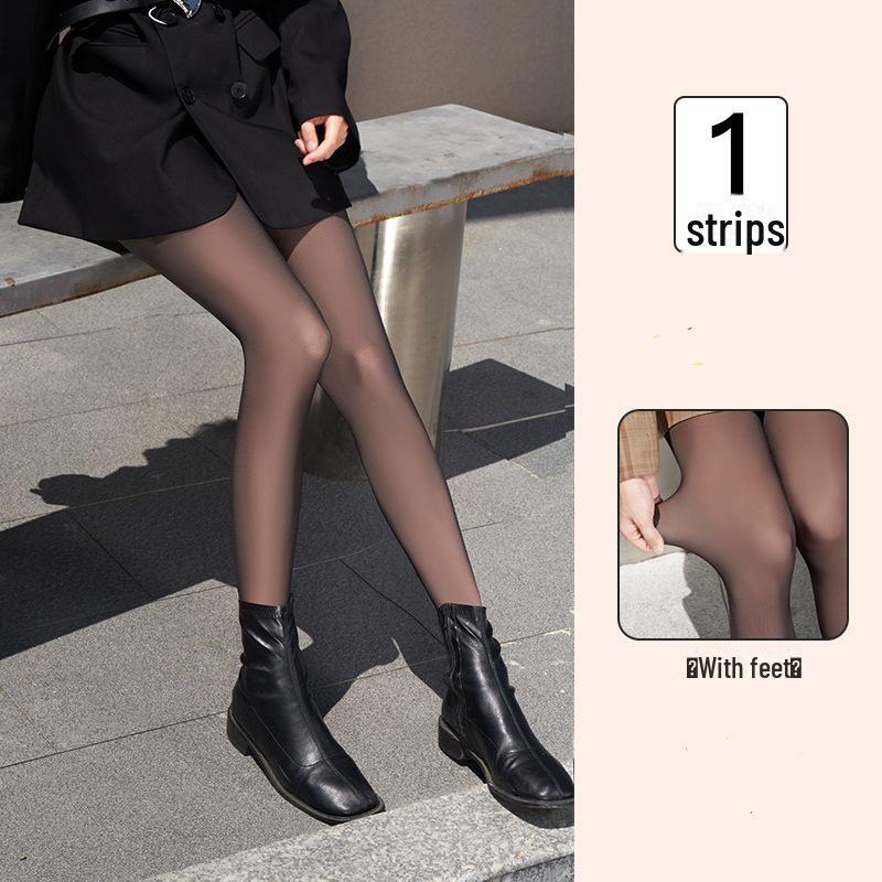 

Bonas Women s Nude Plus Velvet Pantyhose - Thick, Double-Layered, Bare-Leg Effect for Autumn/Winter. 100G Non-Fleece - [20-30°C]