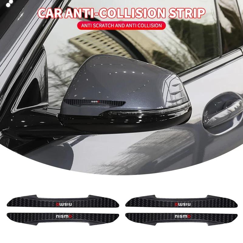 4pcs Car Body Protector Sticker Anti-Collision Protective Strip For Nissan Nismo Note Armada Pulsar Pathfinder X-Trail Qashqai