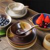 Ceramic Cup Rice Bowl Set, One Person Food, Japanese-Style Household Tableware, Plates, Dishes, Dishes, Retro Western Tableware