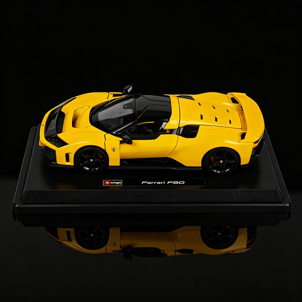 בבוראגו 1:24 סדרת פרארי LAFERRARI F80 STRADALE דגם מכונית סגסוגת צעצוע Diecast אוסף קלאסי מתנה פנים מעודן