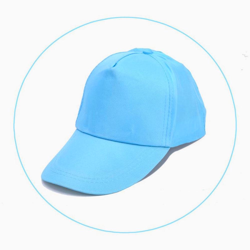 

1PC Unisex Children Baseball Cap Fashion All-match Adjustable Black White Peaked Cap Outdoor Riding Running Hiking Sunscreen Hat небо синє кольору