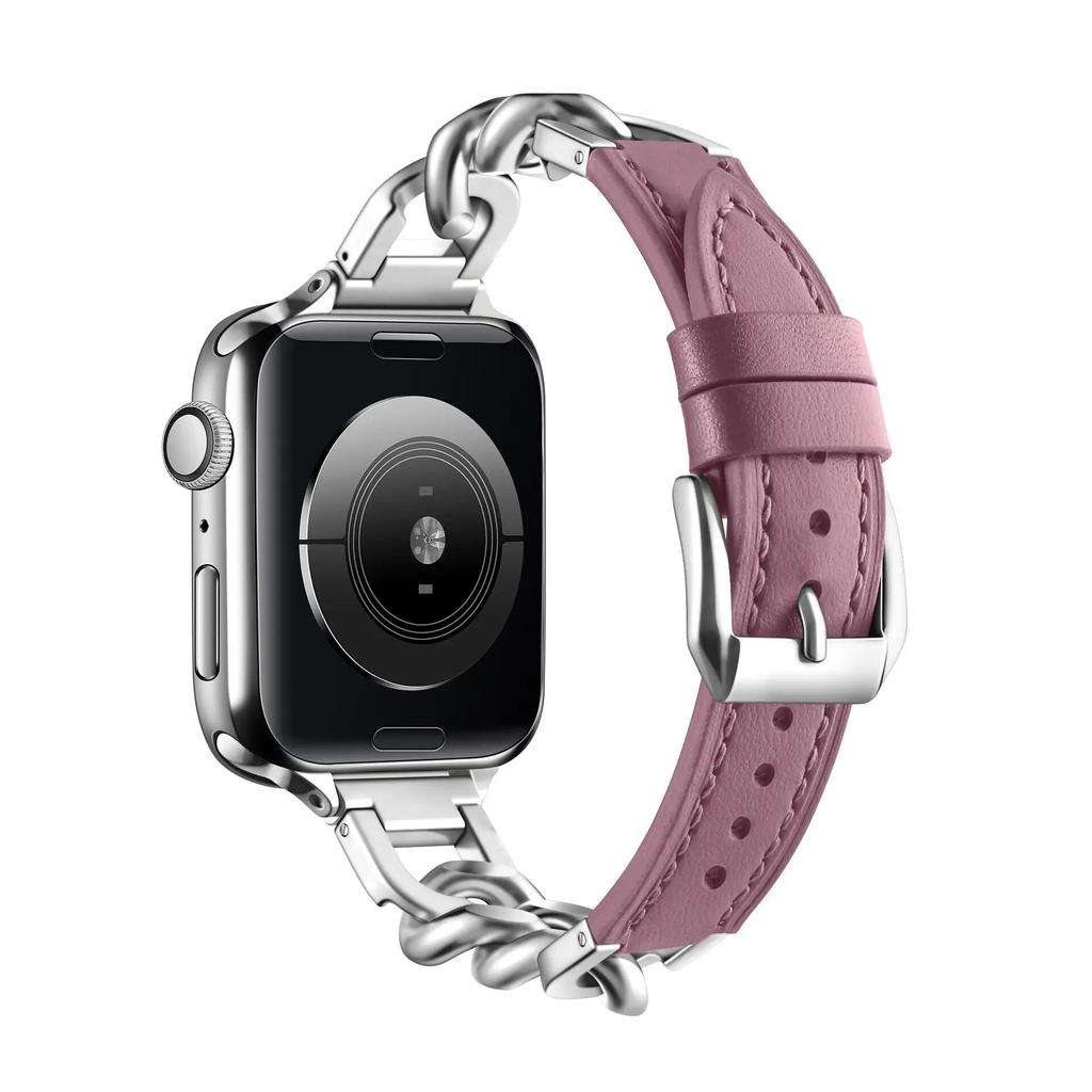 Kovový kožený řemínek pro Apple Watch řemínek 45 mm 44 mm 42 mm 41 mm 40 mm 49 mm 38 mm pro Iwatch Ultra2 9 8 7 6 5 4 SE Vyměnit náramek