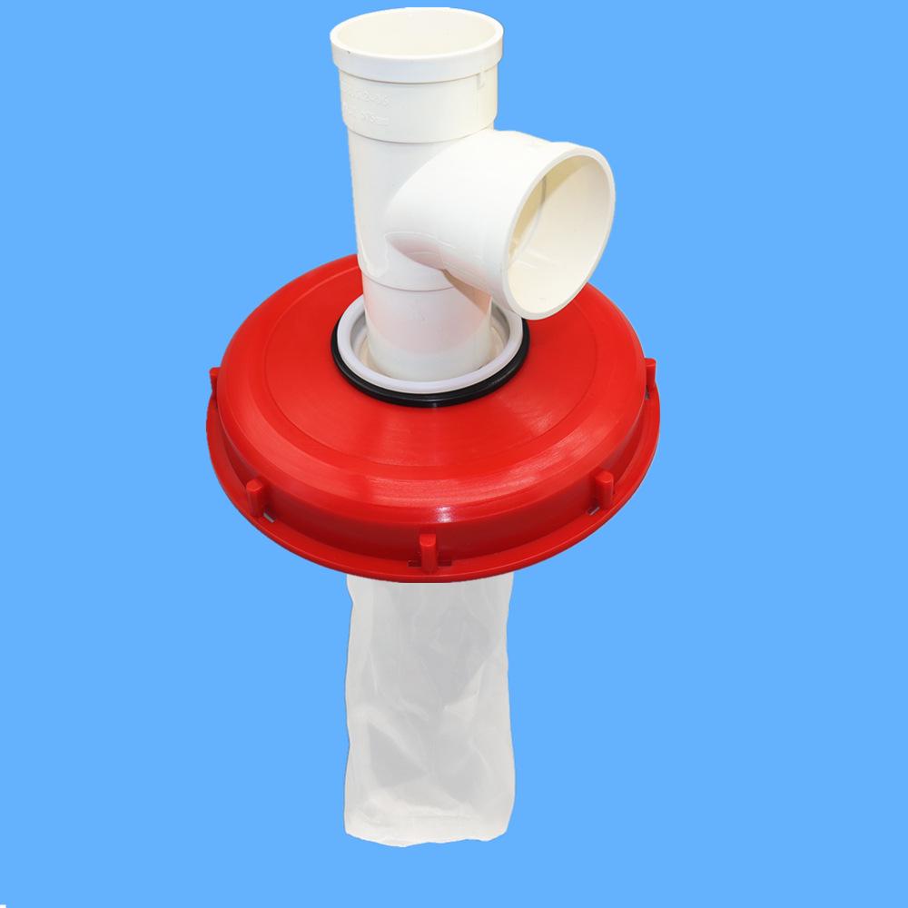 IBC Ton Barrel Plastic Lid with Filter Screen, 163mm/245mm, DN150