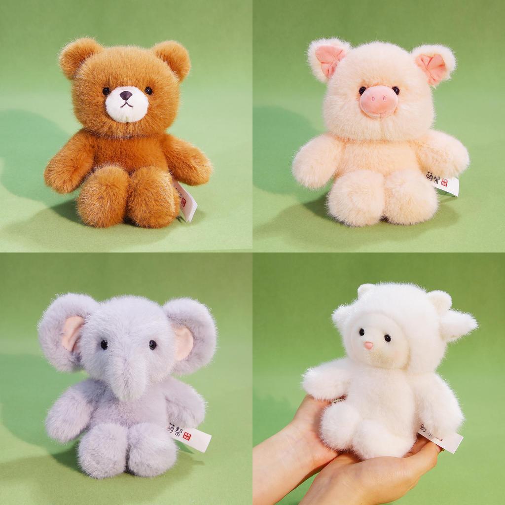 Elephant Panda Pig Rabbit Plush Toy With 7d Cotton Filling For Kids And Teens Gift