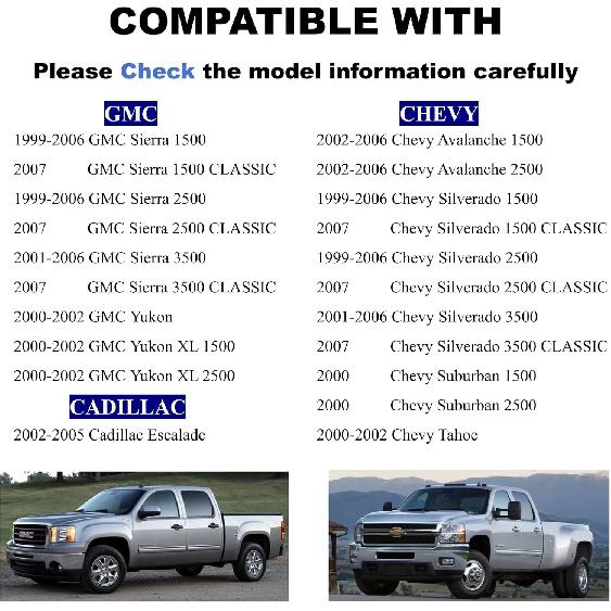 HVAC Blower Motor Resistor Compatible With 1999-2006 Chevy Silverado GMC Sierra 1500 2500 3500 2000-2002 Yukon XL Blower Motor Fan Resistor Replaces#