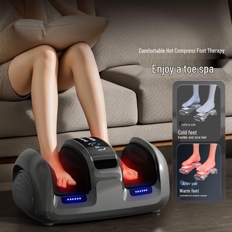 AUX Leg & Foot Massager with Heat Therapy CN plug (adapter included)