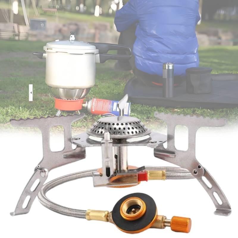 Outdoor Stove Portable Compact Camping Fishing Gas Heater Cooker Supplies Tools