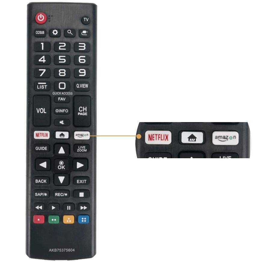 LG Smart TV Remote Control Replacement ABS AKB75375604 433MHz High Quality Smart Home Device