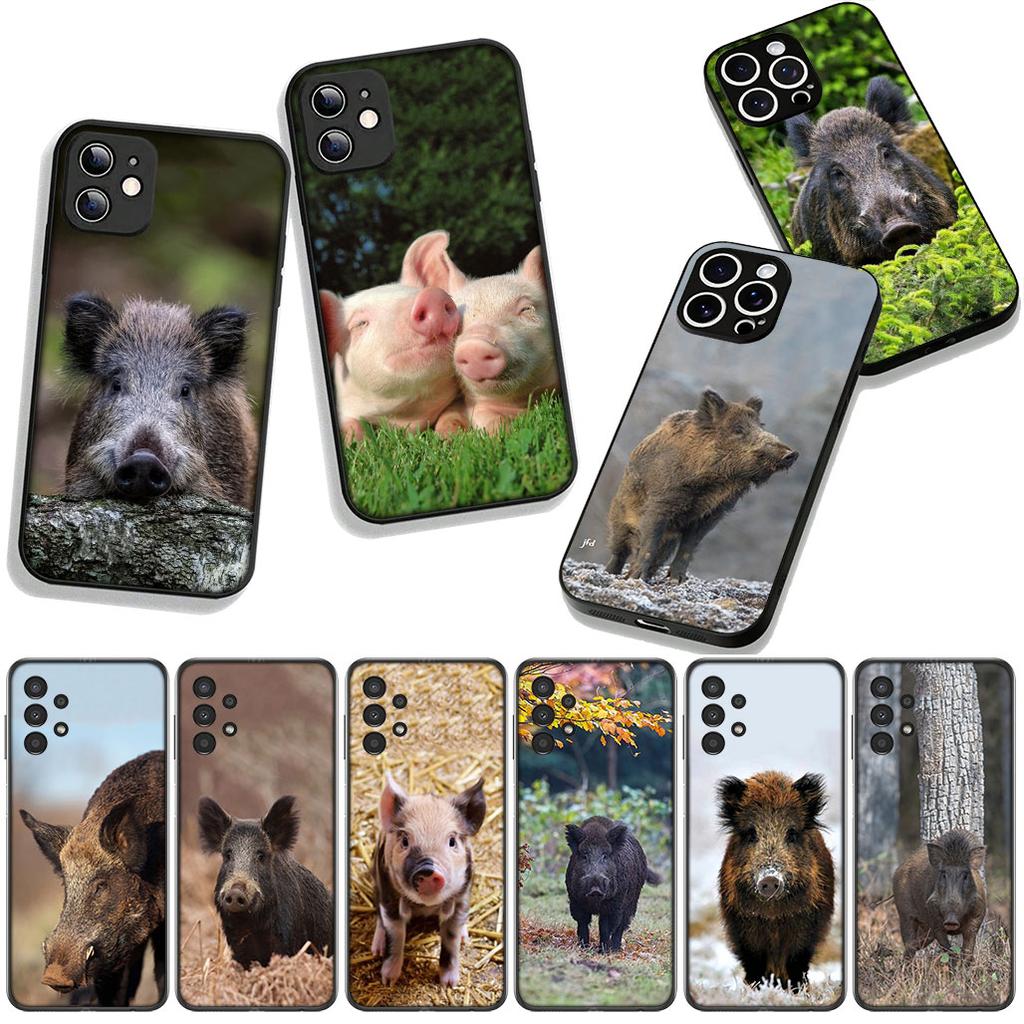 Phone Cover Pig Animal Wild Boar Casing for Apple iPhone 17 16 11 Pro XS Max XR 6 7 8 Plus + 16E SE 2020 Air 5 8+ Case