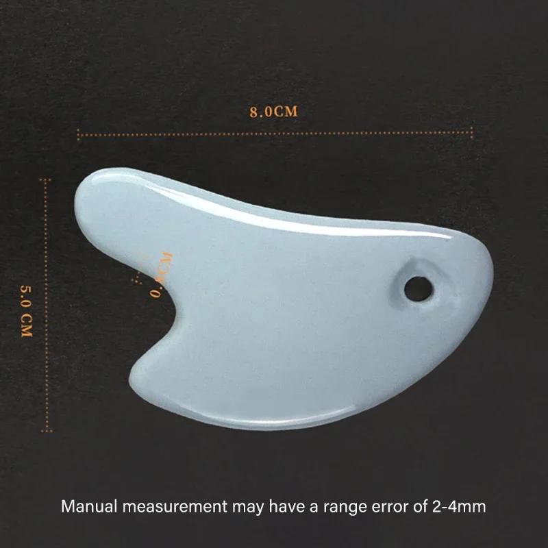 Ceramics Guasha Scraping Facial Massage Scraper Face Massager Acupuncture Gua Sha Board Acupoint Face Eye Care SPA Massage Tools