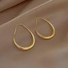 Chic Geometric Hoop Earrings: Simple, Versatile, High-End Style for Women
