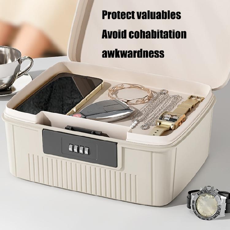Privacy Protective Storage Box with Combination Lock for Secure Document and ID Organization Home or Work Daily Use