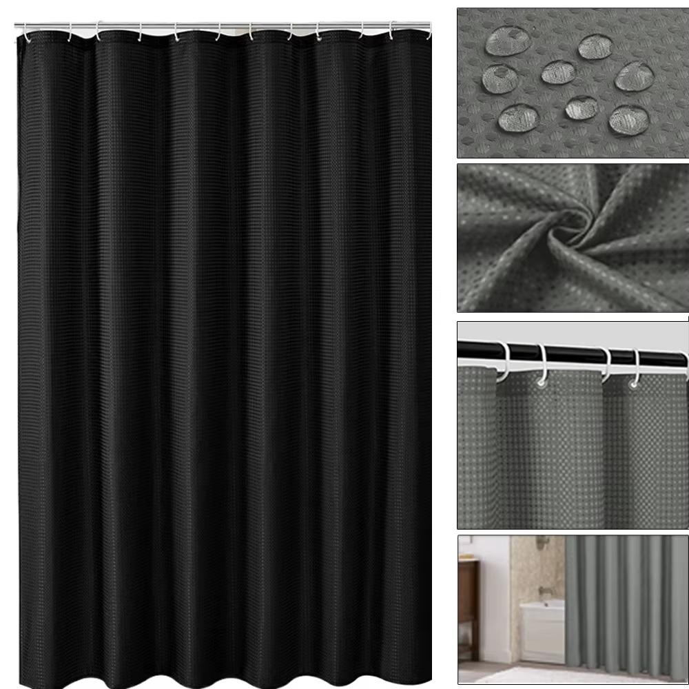 Waterproof Shading Curtain Solid Color Bathroom Partition Curtain  Toilet