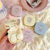 Portable Contact Lens Case Cute Cartoon Contact Lens Box Travel Kit For Girls Beauty Lens Storage Container
