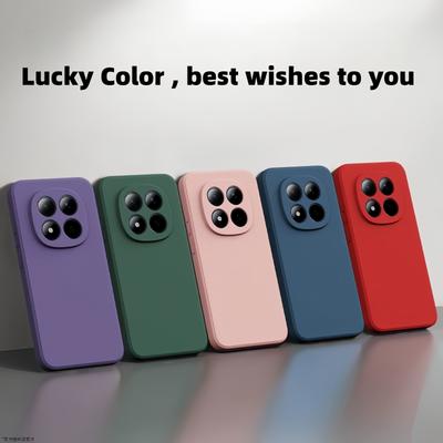 With Lanyard Fashion Solid Colour Shockproof Protective Liquid Silicone Phone Case For Redmi 15 14 13 Pro Plus 5G/4G