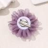 Camellia Shape Brooch Flower Theme Clothes Chiffon Breastpin for Loved Ones