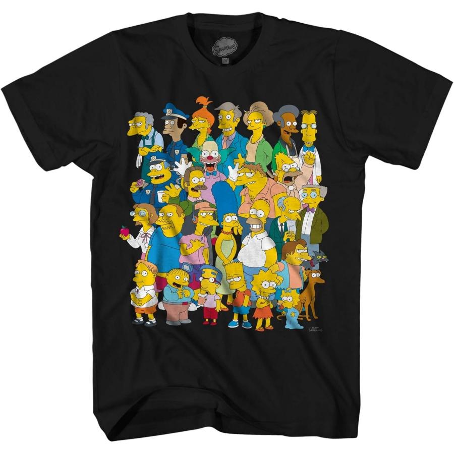 

Футболка The Simpsons Springfield Груповий Монтаж Барт Гомер XXXXXL чорний